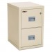 FireKing 2R1822CPA Turtle Two-Drawer File, 17 3/4w x 22 1/8d, UL Listed 350 for Fire, Parchment FIR2R1822CPA