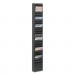 Safco 4322BL Steel Magazine Rack, 23 Compartments, 10w x 4d x 65-1/2h, Black SAF4322BL