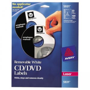 Avery Dennison 5931 CD/DVD Label AVE5931