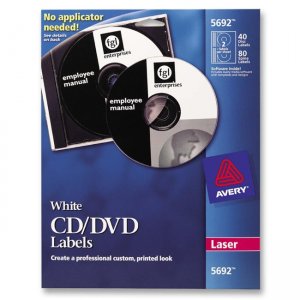 Avery Dennison 5692 CD/DVD Label AVE5692
