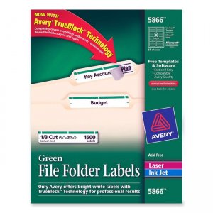 Avery Dennison 5866 Filing Labels AVE5866