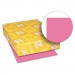 Astrobrights 22129 Astrobrights Colored Card Stock, 65 lb., 8-1/2 x 11, Plasma Pink, 250 Sheets WAU22129