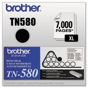 Brother TN580 TN580 High-Yield Toner, Black BRTTN580
