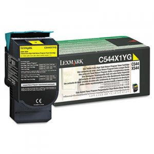 Lexmark C544X1YG C544X1YG Extra High-Yield Toner, 4000 Page-Yield, Yellow LEXC544X1YG
