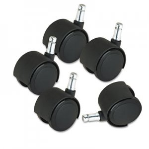 Master Caster 23622 Deluxe Duet Casters, Nylon, B and K Stems, 110 lbs./Caster, 5/Set MAS23622