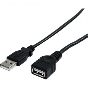 StarTech.com USBEXTAA3BK 3 ft Black USB 2.0 Extension Cable A to A - M/F