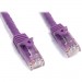 StarTech.com N6PATCH15PL 15 ft Purple Snagless Cat6 UTP Patch Cable