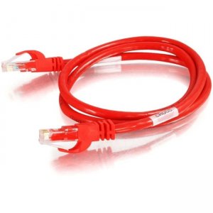 C2G 27863 10 ft Cat6 Snagless Crossover UTP Unshielded Network Patch Cable - Red