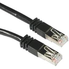 C2G 28692 7 ft Cat5e Molded Shielded Network Patch Cable - Black