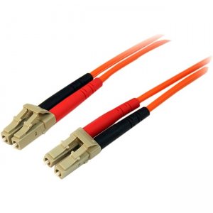 StarTech.com 50FIBLCLC1 1m Multimode 50/125 Duplex Fiber Patch Cable LC - LC