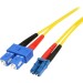 StarTech.com SMFIBLCSC1 1m Single Mode Duplex Fiber Patch Cable LC-SC
