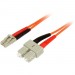StarTech.com 50FIBLCSC5 1m Multimode 50/125 Duplex Fiber Patch Cable SC
