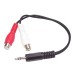 StarTech.com MUMFRCA 6in Stereo Audio Cable 3.5mm to 2x RCA