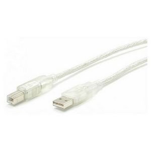 StarTech.com USBFAB10T 10 ft Transparent USB Cable - A to B