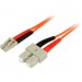StarTech.com FIBLCSC2 2m Multimode 62.5/125 Duplex Fiber Patch Cable LC - SC