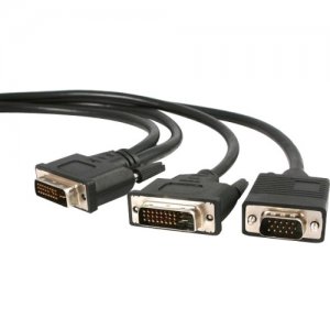 StarTech.com DVIVGAYMM6 6ft DVI-I to DVI-D & VGA Splitter Cable