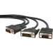 StarTech.com DVIVGAYMM6 6ft DVI-I to DVI-D & VGA Splitter Cable