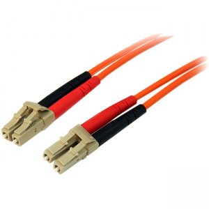 StarTech.com 50FIBLCLC2 2m Multimode 50/125 Duplex Fiber Patch Cable LC - LC