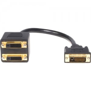 StarTech.com DVISPL1DD 1 ft DVI-D to 2x DVI-D Digital Video Splitter Cable - M/F