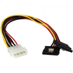StarTech.com PYO2LP4SATA 12in LP4 to 2x SATA Power Y Cable Adapter