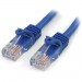 StarTech.com RJ45PATCH6 6 ft Blue Snagless Cat5 UTP Patch Cable