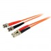 StarTech.com FIBLCST1 1m MM 62.5/125 Duplex Fiber Patch Cable LC - ST