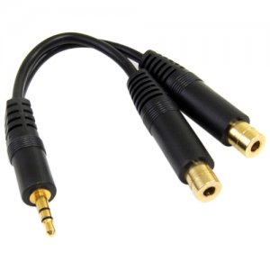 StarTech.com MUY1MFF 6" Stereo Splitter Cable 3.5 to 2x 3.5mm