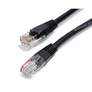 StarTech.com C6PATCH1BK 1ft Black Molded Cat6 UTP Patch Cable ETL Verified