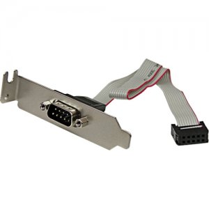 StarTech.com PLATE9MLP 9-pin Serial to 10-pin Header Slot Plate with Low Profile Bracket