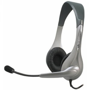Cyber Acoustics AC-201 Speech Recognition Stereo Headset and Boom Mic