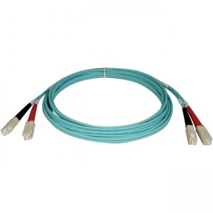 Tripp Lite N806-10M 10Gb Aqua Duplex Multimode 50/125 Fiber Patch Cable