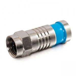C2G 41075 RG6 Quad Compression F-Type Connector with O-Ring