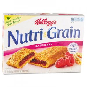 Kellogg's 35845 Nutri-Grain Cereal Bars, Raspberry, Indv Wrapped 1.3oz Bar, 16/Box KEB35845