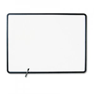 Quartet 7554 Contour Dry-Erase Board, Melamine, 48 x 36, White Surface, Black Frame QRT7554