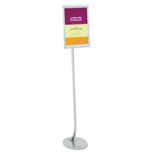 Quartet 7922 Designer Sign Stand, Silver Aluminum Frame, 11 x 17 QRT7922