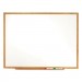 Quartet S578 Classic Melamine Whiteboard, 96 x 48, Oak Finish Frame QRTS578