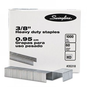 Swingline GBC 35318 S.F. 13 Heavy-Duty 3/8" Leg Staples, 60-Sheet Capacity, 1000/Box SWI35318