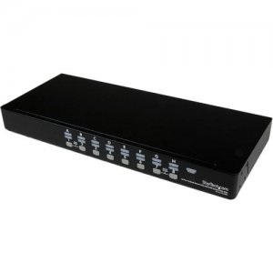 StarTech.com SV1631DUSBUK 16 Port 1U Rack Mount USB KVM Switch Kit w/ OSD & Cables