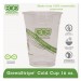 Eco-Products ECOEPCC16GS GreenStripe Renewable & Compostable Cold Cups - 16oz., 50/PK, 20 PK/CT EP-CC16GS