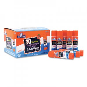 Elmer's E555 Washable School Glue Sticks, Purple, 30/Box EPIE555