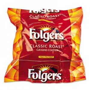 Folgers FOL06114 Coffee Filter Packs, Classic Roast, .9oz, 160/Carton