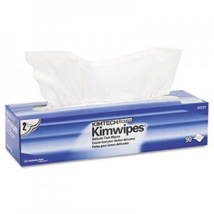 Kimtech* 34721 KIMWIPES, Tissue, 14 7/10 x 16 3/5, 90/Box, 15 Boxes/Carton KCC34721