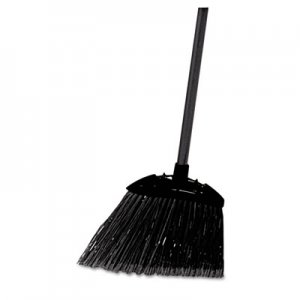 Rubbermaid Commercial RCP637400BLA Lobby Pro Broom, Poly Bristles, 35", with Metal Handle, Black