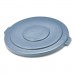 Rubbermaid Commercial 265400GY Round Flat Top Lid, for 55-Gallon Round Brute Containers, 26 3/4", dia., Gray RCP265400GY