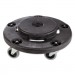 Rubbermaid Commercial 264000BK Brute Round Twist On/Off Dolly, 250lb Capacity, 18dia x 6 5/8h, Black RCP264000BK