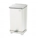 Rubbermaid Commercial RCPST12SSPL Defenders Biohazard Step Can, Square, Steel, 6.5 gal, Stainless Steel