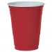 Dart DCCP16RPK Plastic Party Cold Cups, 16oz, Red, 50/Pack
