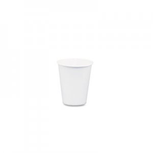 SOLO Cup Company 44CT White Paper Water Cups, 3oz, 100/Bag, 50 Bags/Carton SCC44CT
