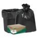 Earthsense Commercial RNW2410 Recycled Can Liners, 7-10gal, .85mil, 24 x 23, Black, 500/Carton WBIRNW2410