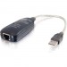 C2G 39998 7.5in USB 2.0 Fast Ethernet Network Adapter for Laptops
